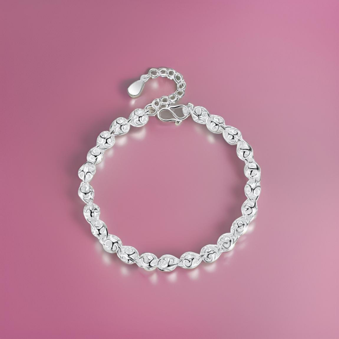 Rosalind Beaded Bracelet / 925 Sterling Silver - Nina Kane Jewellery
