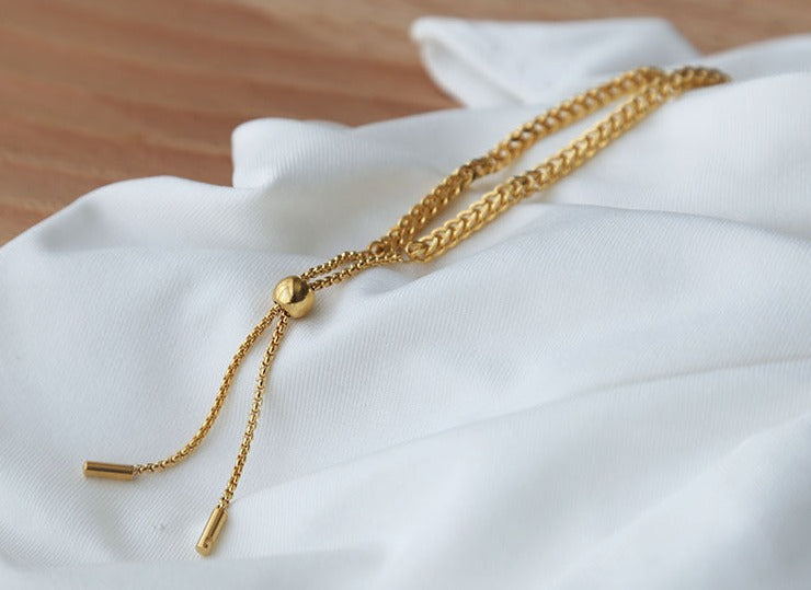 Delicate Cuban Link Bracelet / Stainless Steel