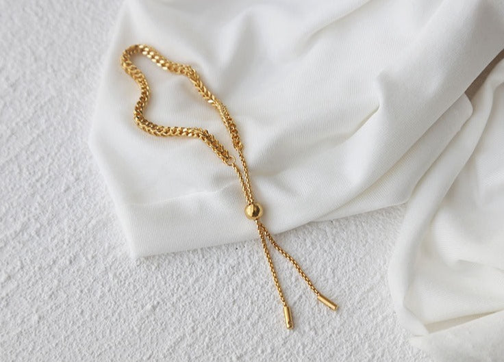 Delicate Cuban Link Bracelet / Stainless Steel
