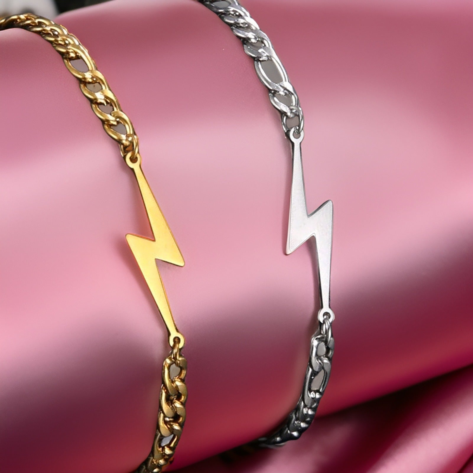 Priya Lightening Bracelets / Stainless Steel - Nina Kane Jewellery