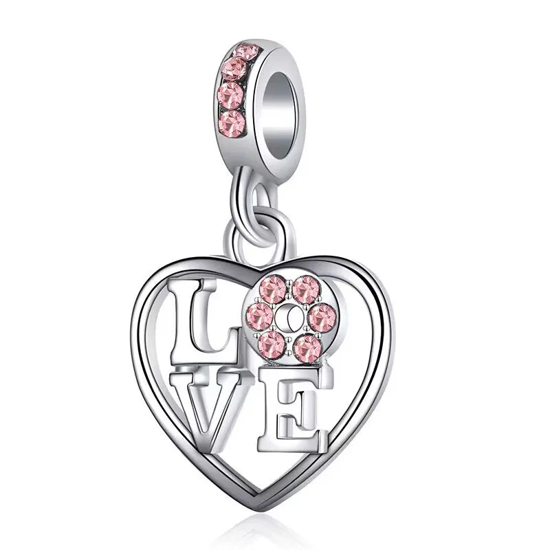 The Love Heart Charm / Alloy - Nina Kane Jewellery