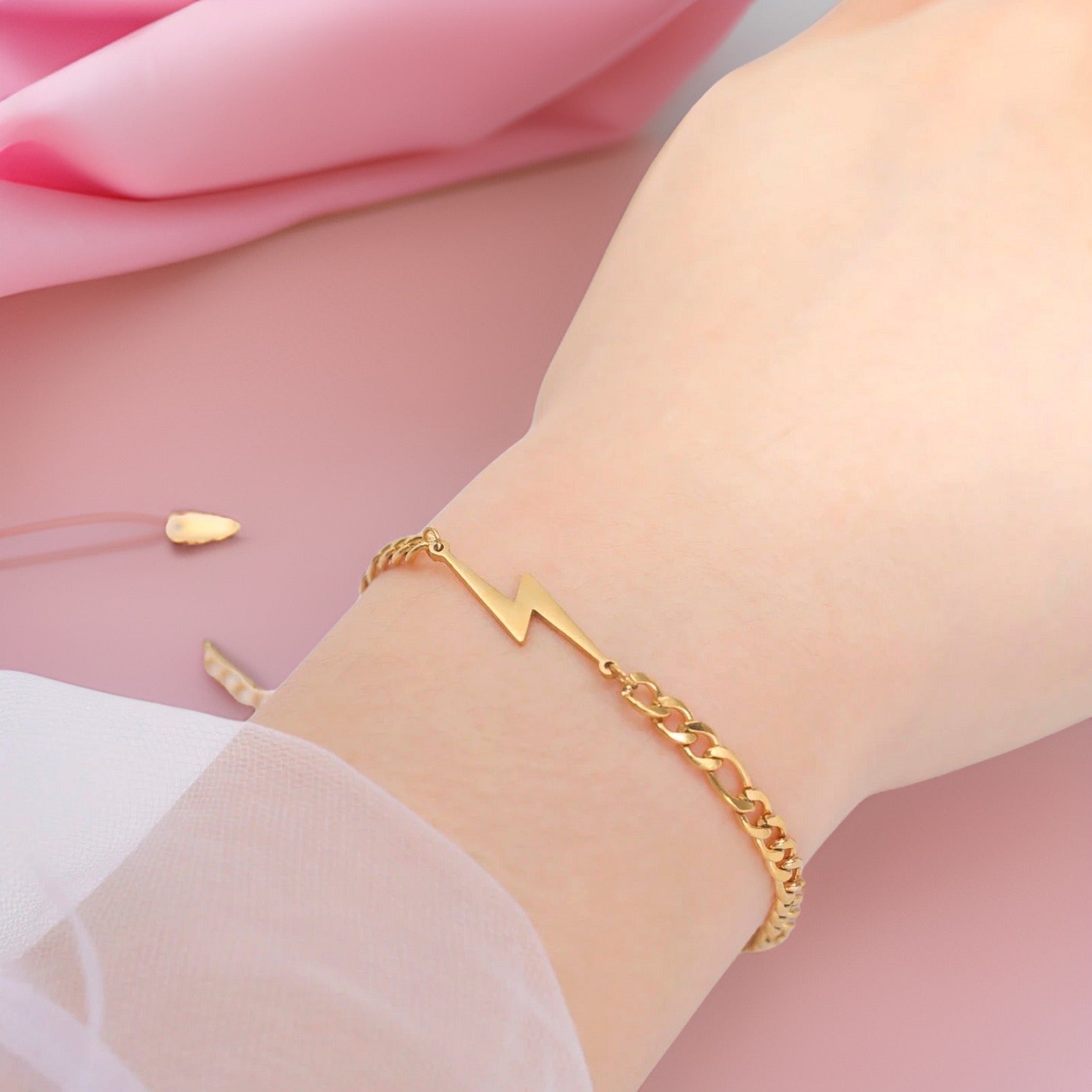 Priya Lightening Bracelets / Stainless Steel - Nina Kane Jewellery