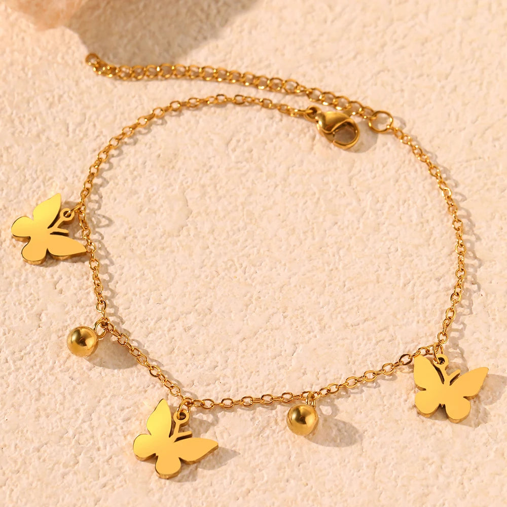 Ireland Butterfly Bracelets / Stainless Steel - Nina Kane Jewellery