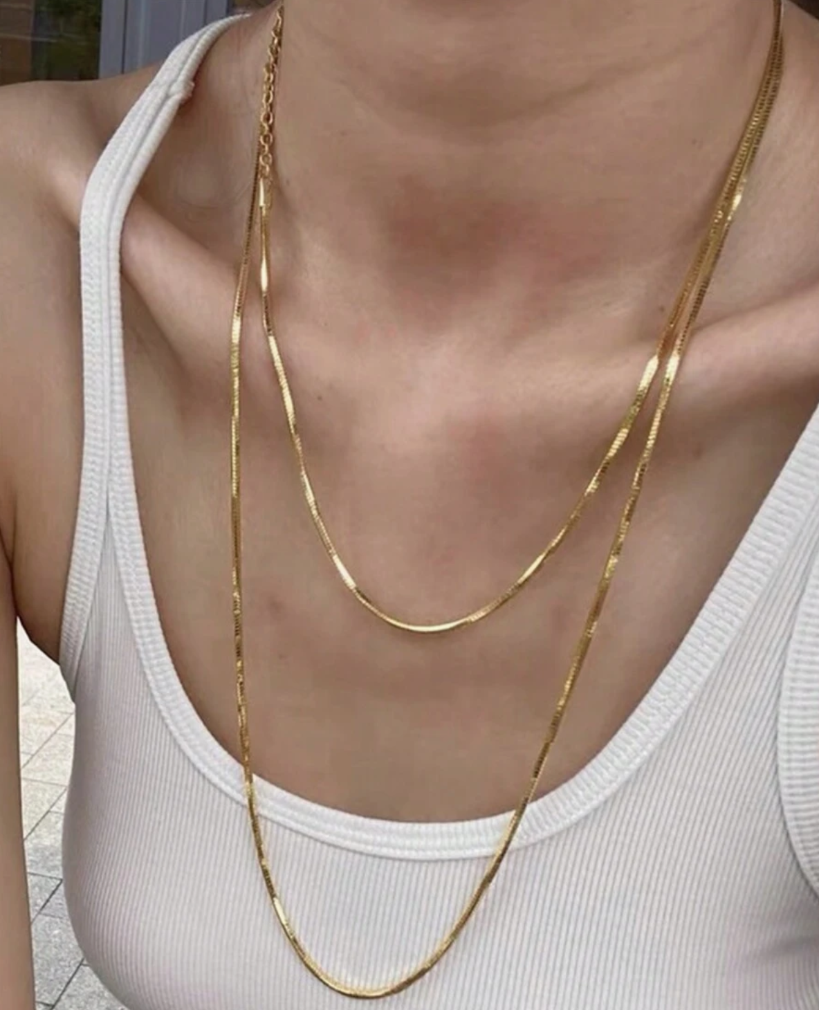 Chloe Extra Long Rope Chain / 18K Gold Plated - Nina Kane Jewellery