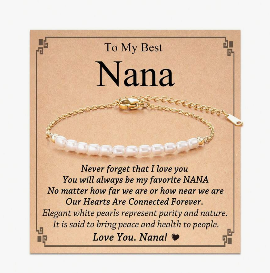 Mother's Day Pearl Bracelets / Stainless Steel - Nina Kane Jewellery
