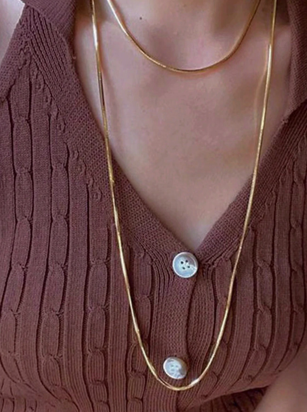 Chloe Extra Long Rope Chain / 18K Gold Plated - Nina Kane Jewellery