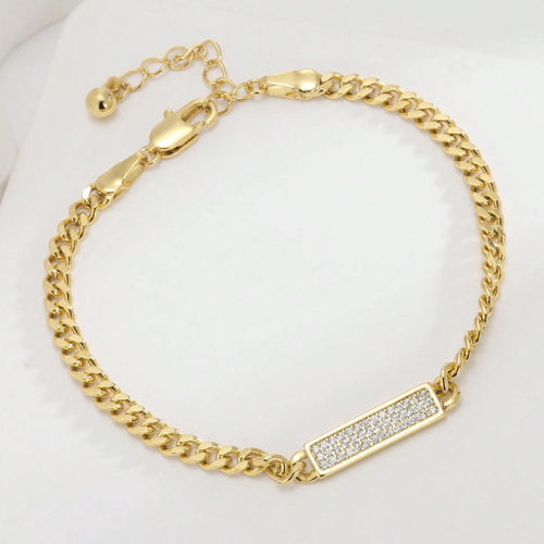 The Glow Getter Bracelet / 18K Gold Plated - Nina Kane Jewellery