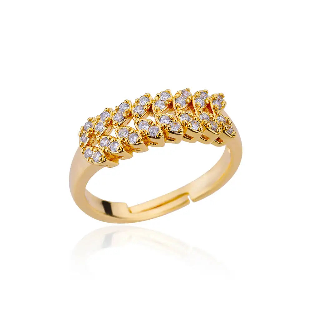 Evana Wheat Spike Rings / Stainless Steel - Nina Kane Jewellery