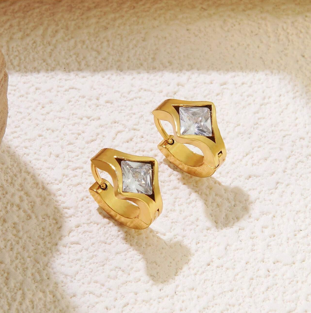 The Riviera Bold Hoops / 18K Gold Plated - Nina Kane Jewellery