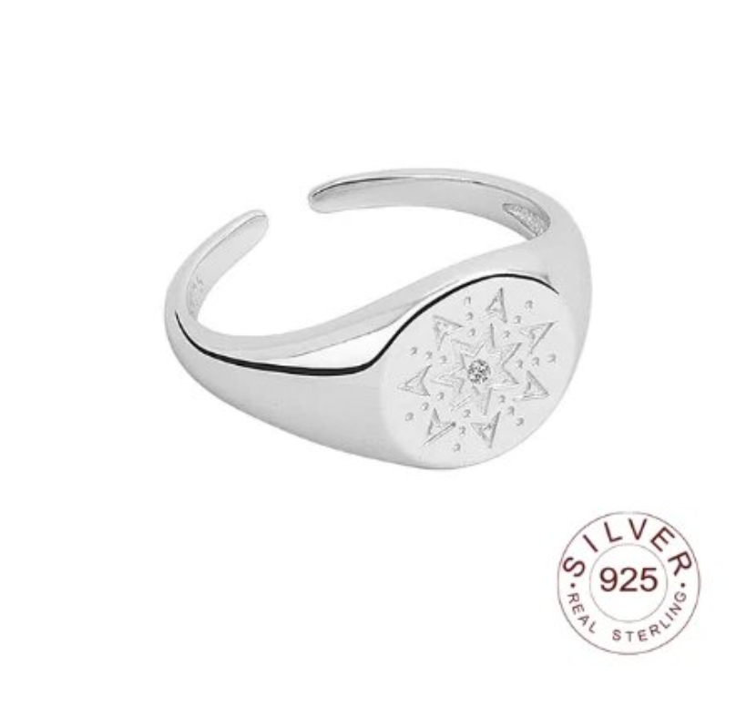 Flare Sunburst Rings / 925 Sterling Silver - Nina Kane Jewellery