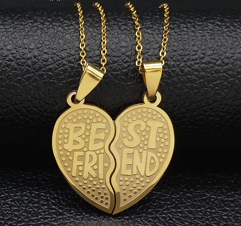 2 Piece Best Friends Necklace / Stsinless Steel - Nina Kane Jewellery