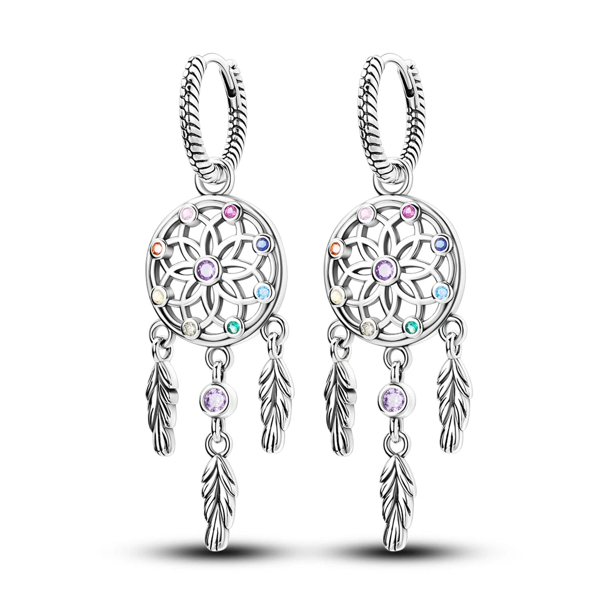 The Dreamcatcher Earrings / 925 Sterling Silver - Nina Kane Jewellery