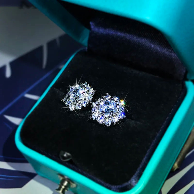 Kirsty Star Zircon Diamond Earrings / 925 Sterling Silver - Nina Kane Jewellery