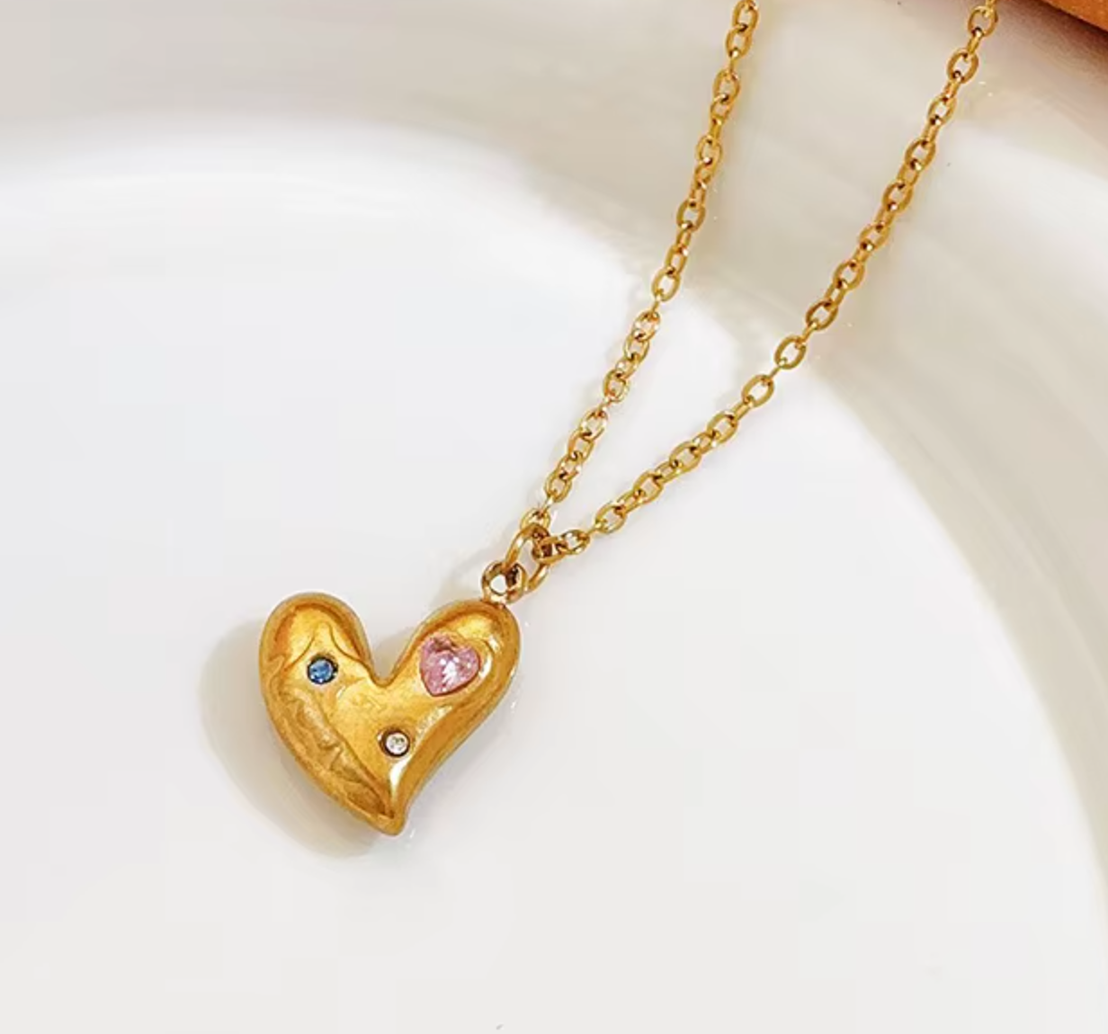 The Gilded Heart Necklaces / 18K Gold Plated - Nina Kane Jewellery