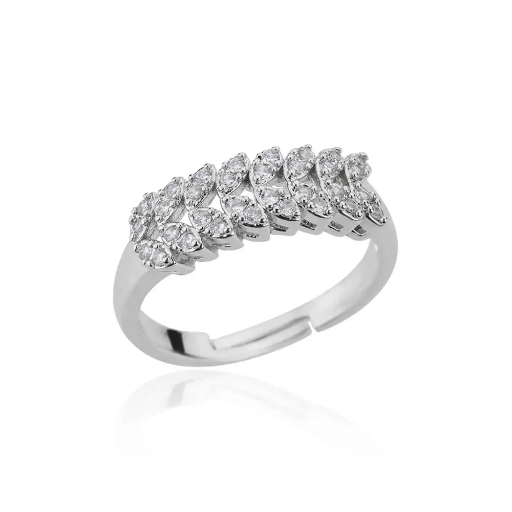 Evana Wheat Spike Rings / Stainless Steel - Nina Kane Jewellery