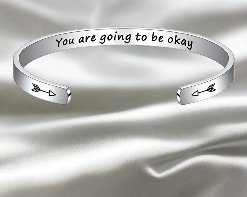 Alison Hidden Mantra Bangles / Stainless Steel - Nina Kane Jewellery