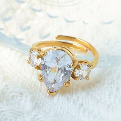 The Anastasia Ring / 18K Gold Plated - Nina Kane Jewellery