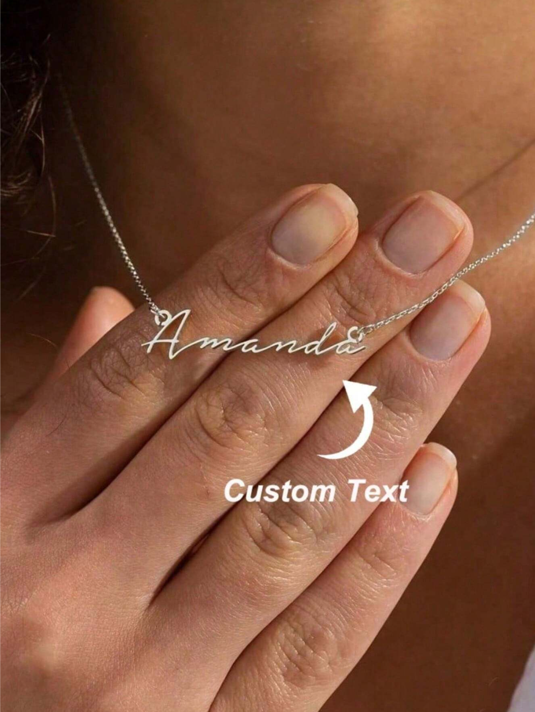 Katana Personalised Custom Name Necklaces / Titanium Steel - Nina Kane Jewellery