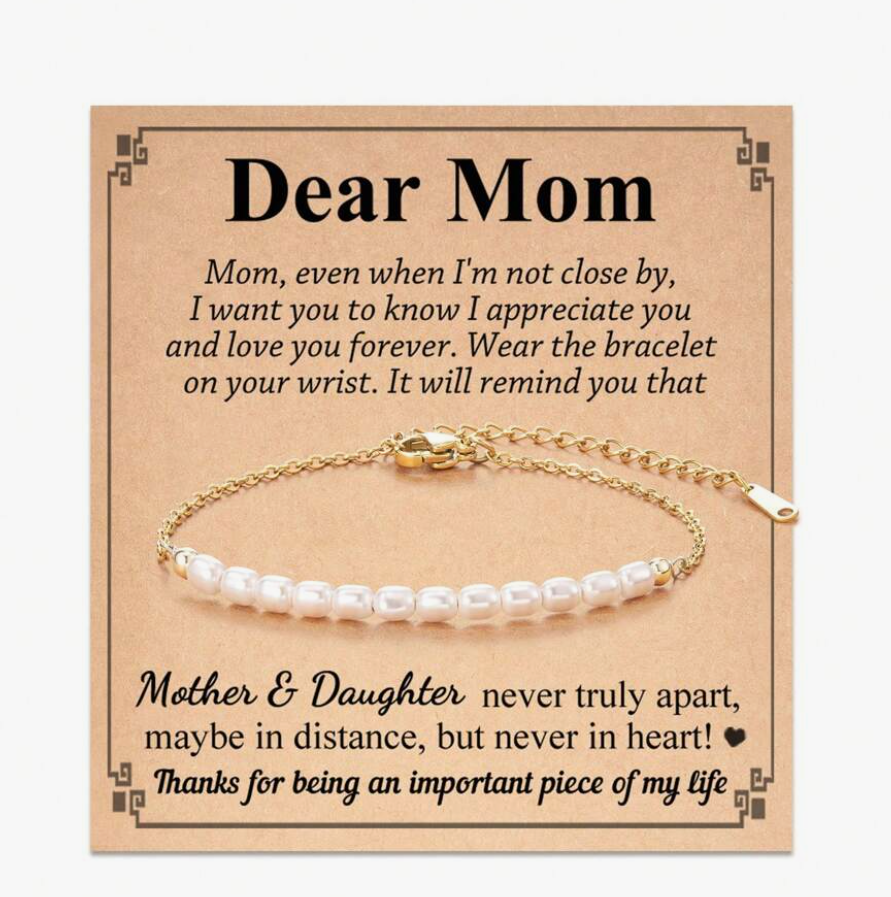 Mother's Day Pearl Bracelets / Stainless Steel - Nina Kane Jewellery