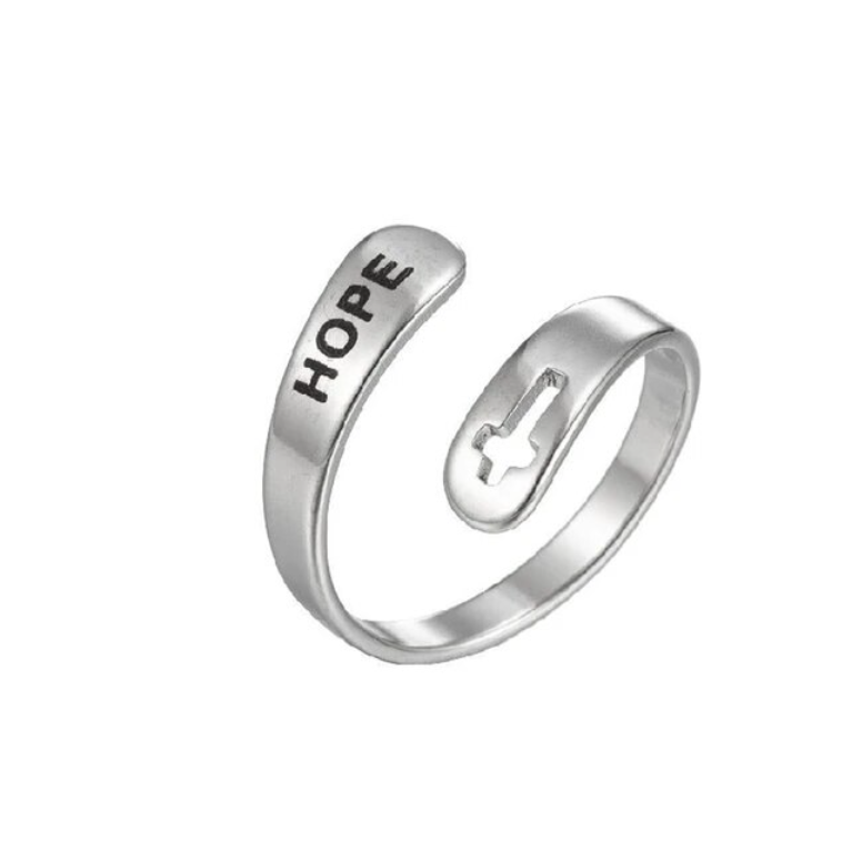 Jane "HOPE" Rings / Stainless Steel - Nina Kane Jewellery