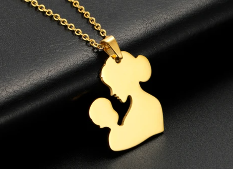 Mother & Baby Cut Out Necklaces / 18K Gold Plated - Nina Kane Jewellery