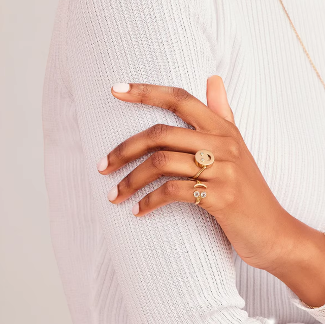 Spinning Crying / Laughing Rings / 18K Gold Plated - Nina Kane Jewellery