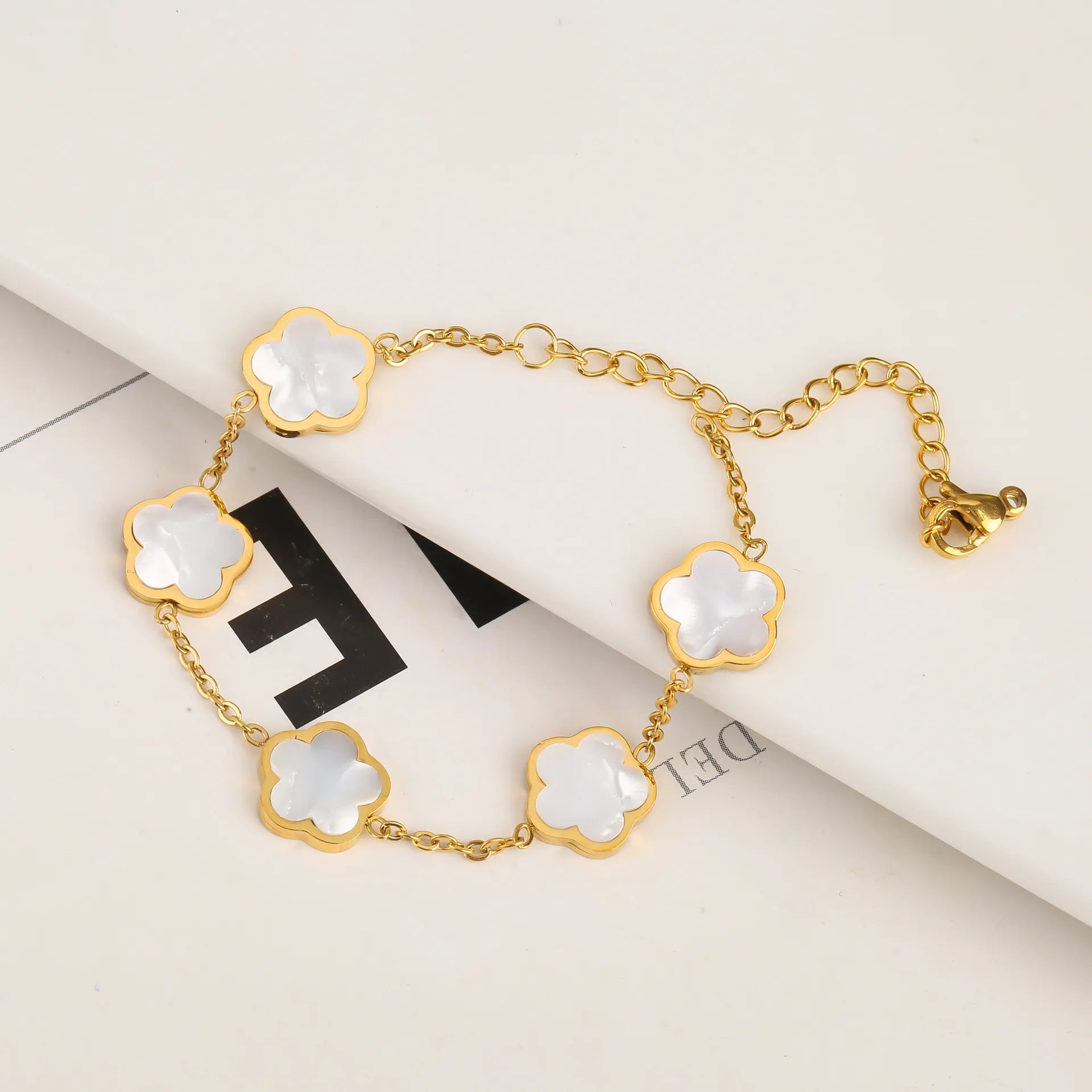 Esmeralda Clover Bracelets / Stainless Steel