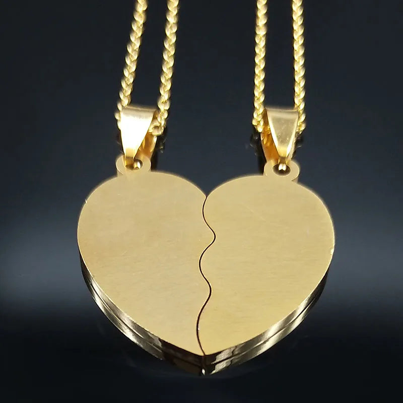 2 Piece Best Friends Necklace / Stsinless Steel - Nina Kane Jewellery