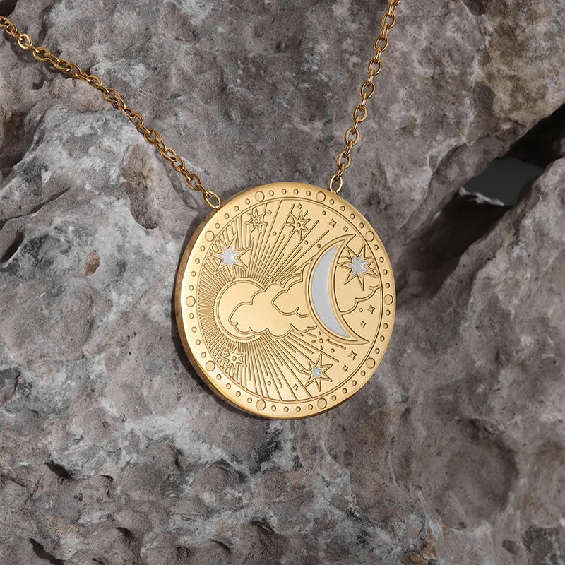 Emma Celestial Pendants / 18K Gold Plated - Nina Kane Jewellery