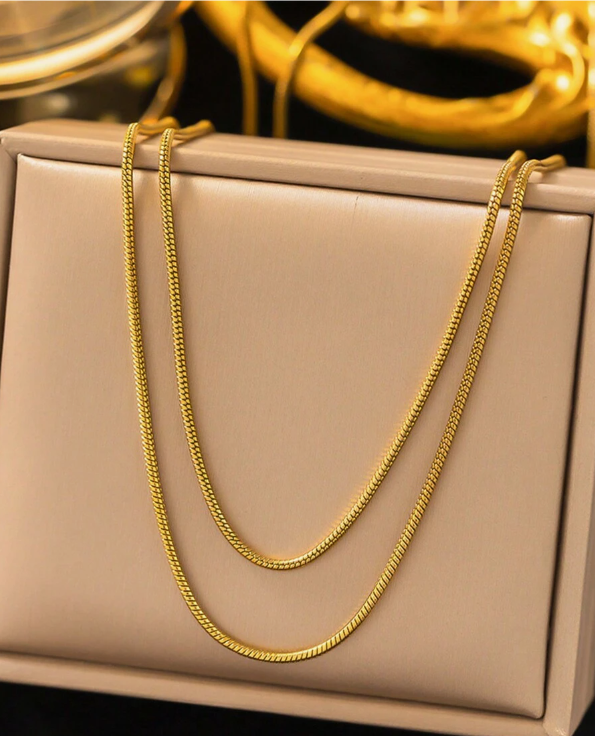Chloe Extra Long Rope Chain / 18K Gold Plated - Nina Kane Jewellery