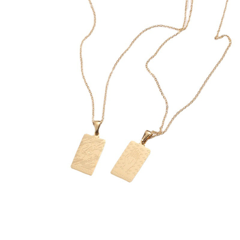 Protection Double Sided Pendant / Stainless Steel