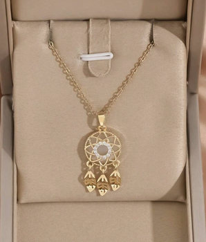 The Dreamcatcher Necklace / 18K Gold Plated - Nina Kane Jewellery
