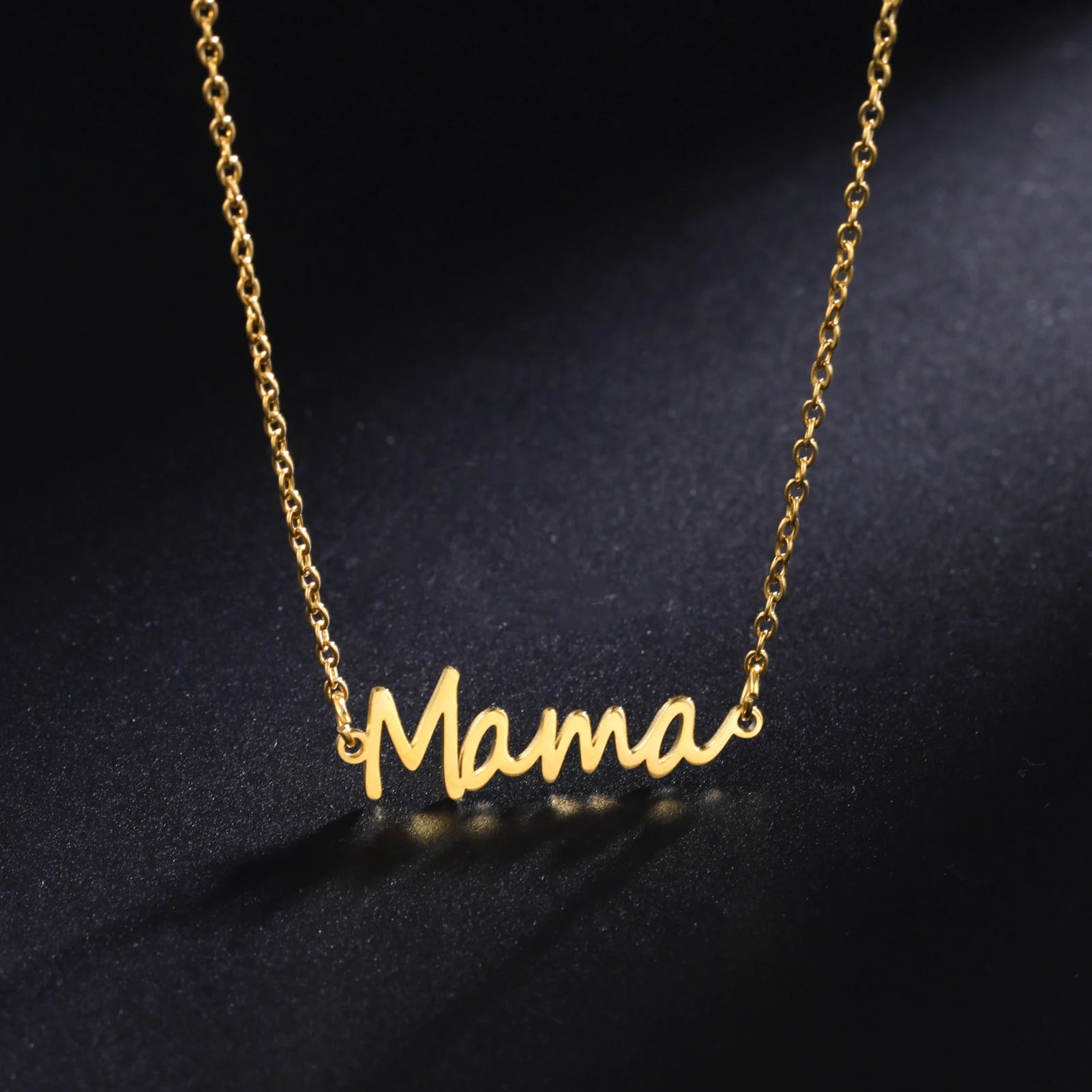 MAMA Written Necklaces / Stainless steel - Nina Kane Jewellery