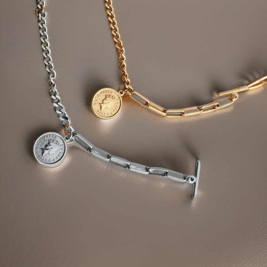 Bethany Coin Charm Bracelet / 18K Gold Plated - Nina Kane Jewellery