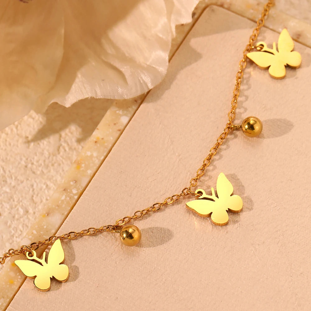 Ireland Butterfly Bracelets / Stainless Steel - Nina Kane Jewellery