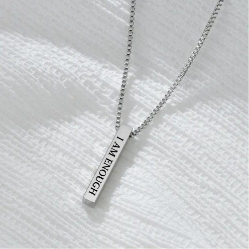 Kelly "I AM ENOUGH" Necklaces / Stainless Steel - Nina Kane Jewellery