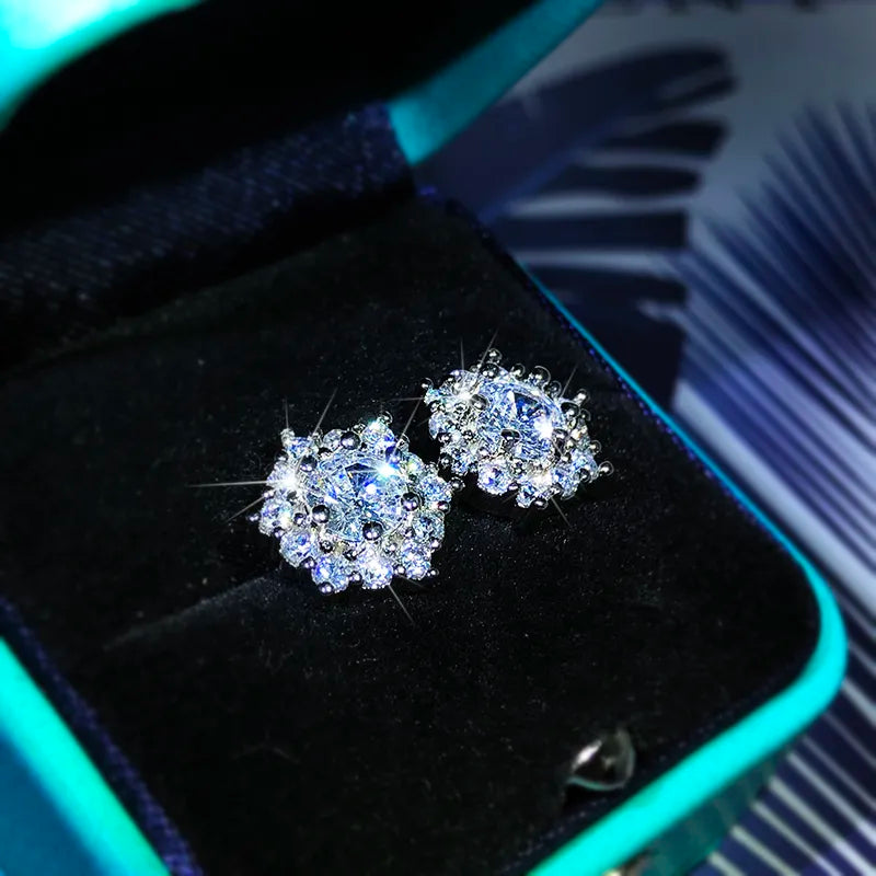 Kirsty Star Zircon Diamond Earrings / 925 Sterling Silver - Nina Kane Jewellery