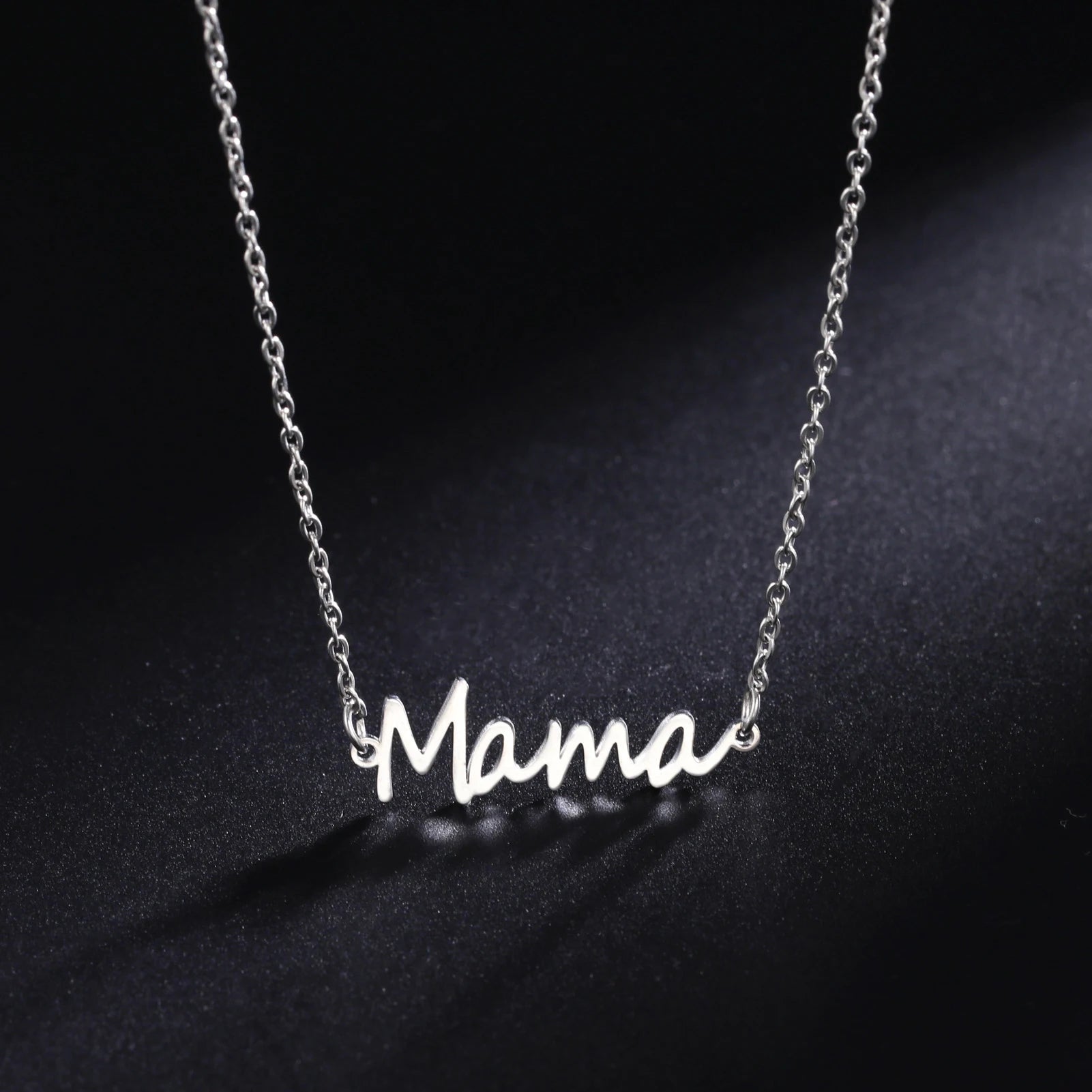 MAMA Written Necklaces / Stainless steel - Nina Kane Jewellery