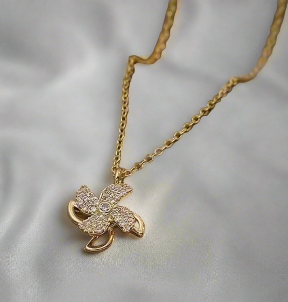 Hunter Rotating Windmill Necklace / 18K Gold Plated - Nina Kane Jewellery