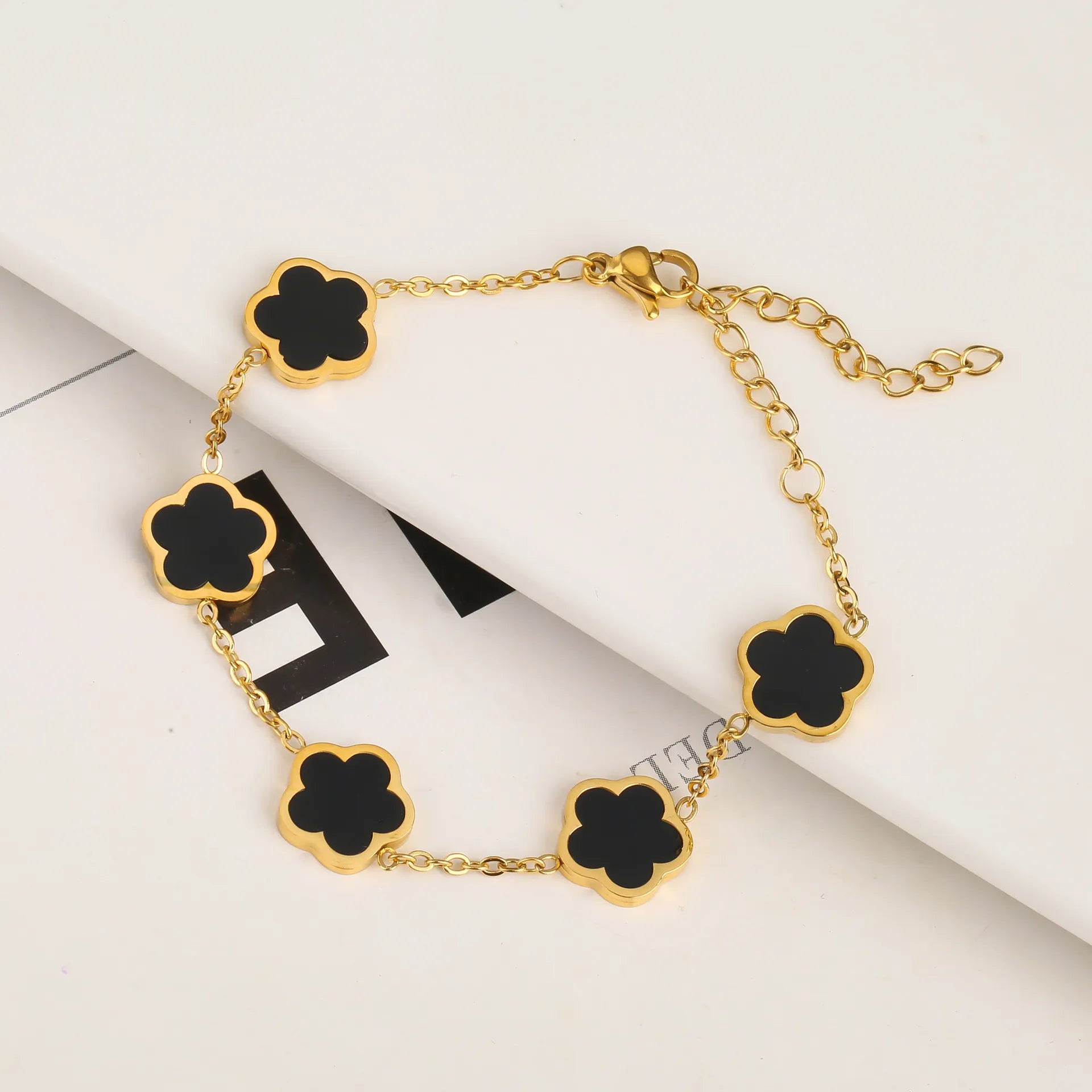 Esmeralda Clover Bracelets / Stainless Steel