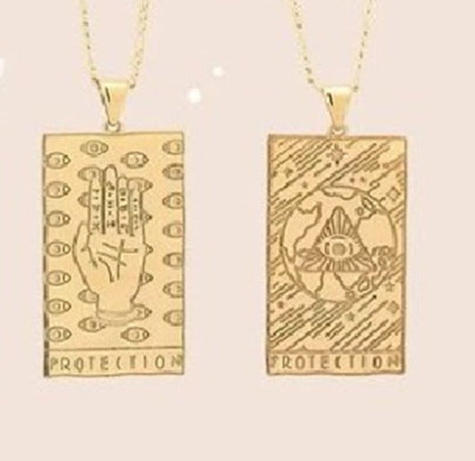 Protection Double Sided Pendant / Stainless Steel