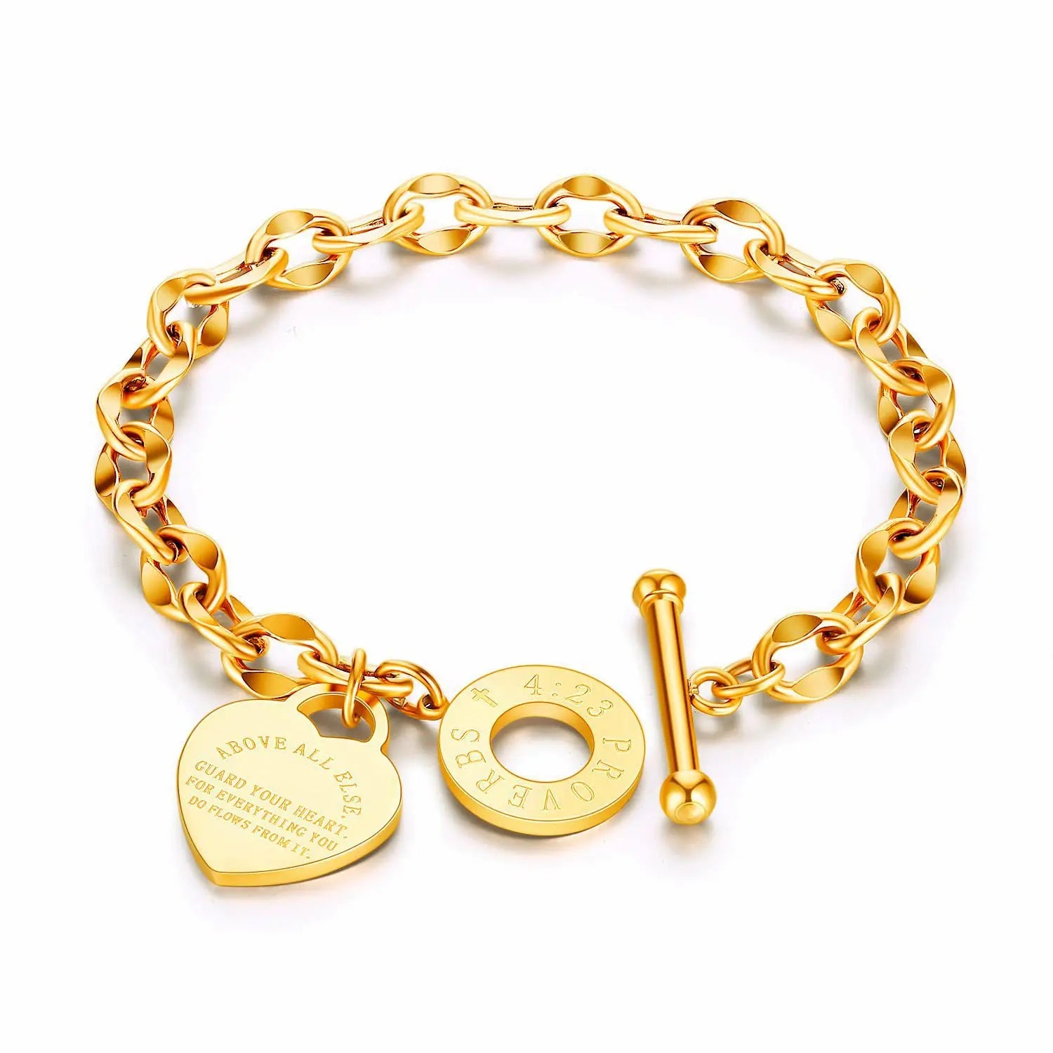 Above All Else Bracelet / Stainless Steel - Nina Kane Jewellery