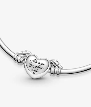Winged Heart Charm Bracelet / 925 Sterling Silver - Nina Kane Jewellery