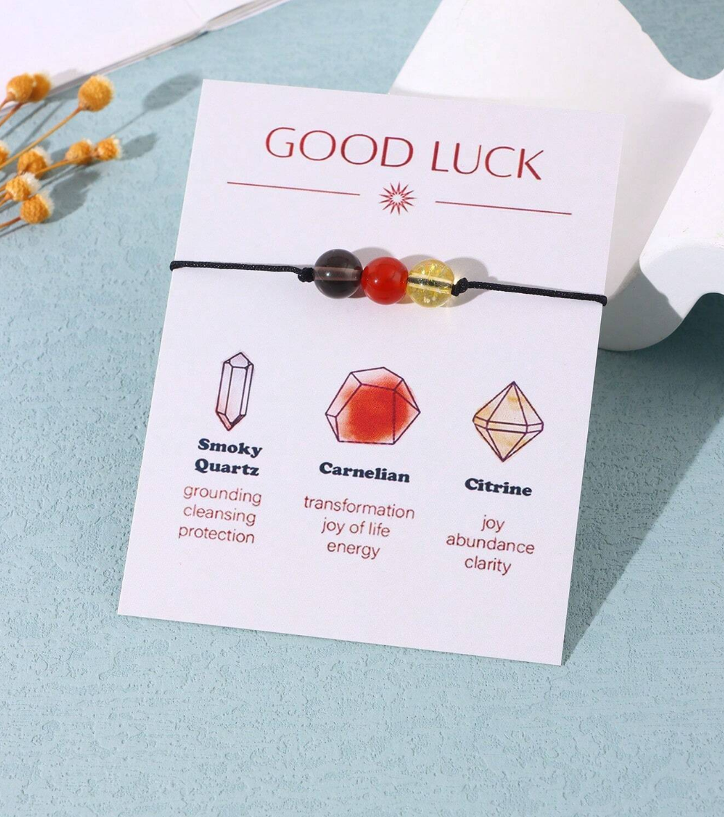 Positivity Crystal Beaded Bracelets / Crystal - Nina Kane Jewellery