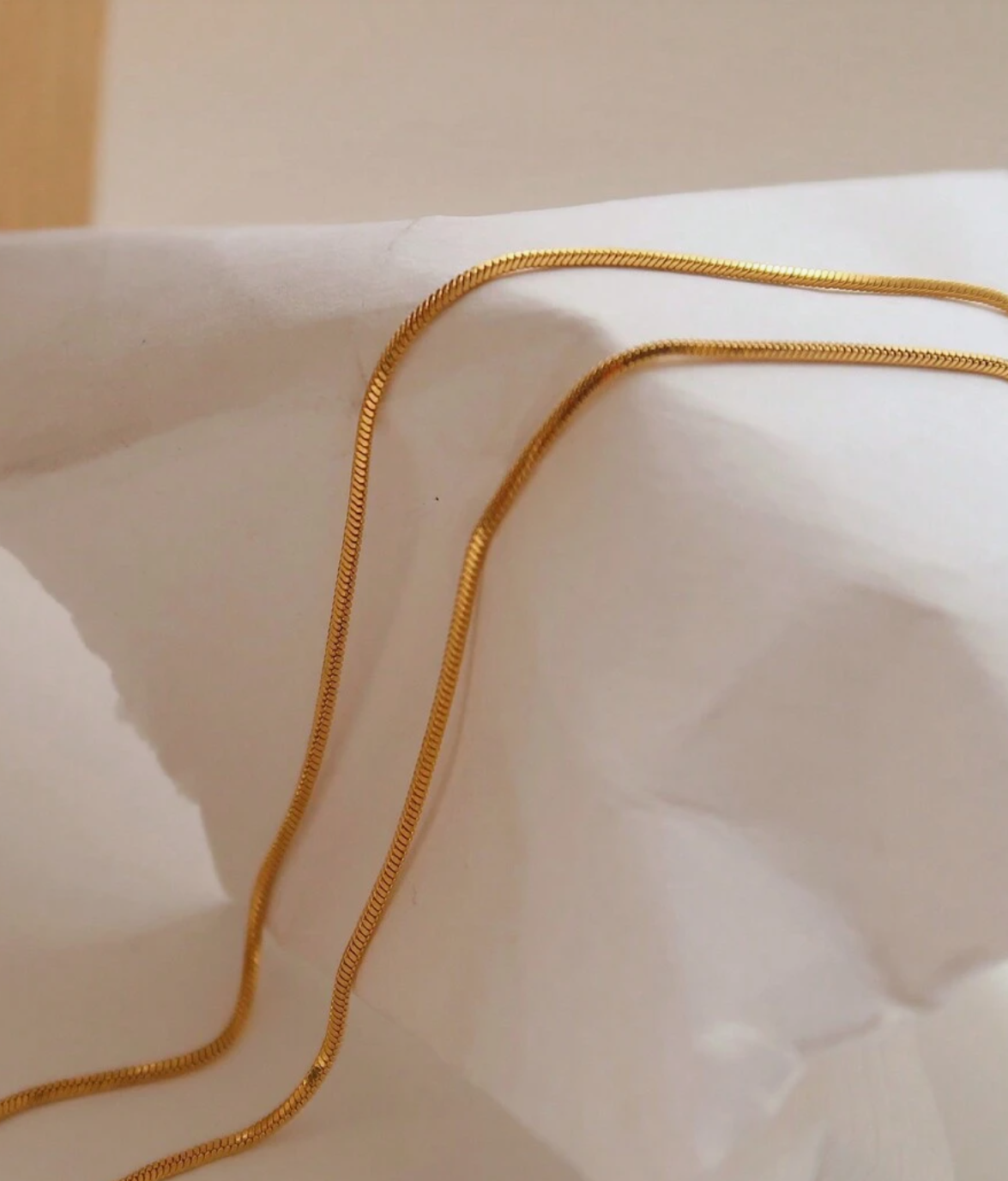 Chloe Extra Long Rope Chain / 18K Gold Plated - Nina Kane Jewellery