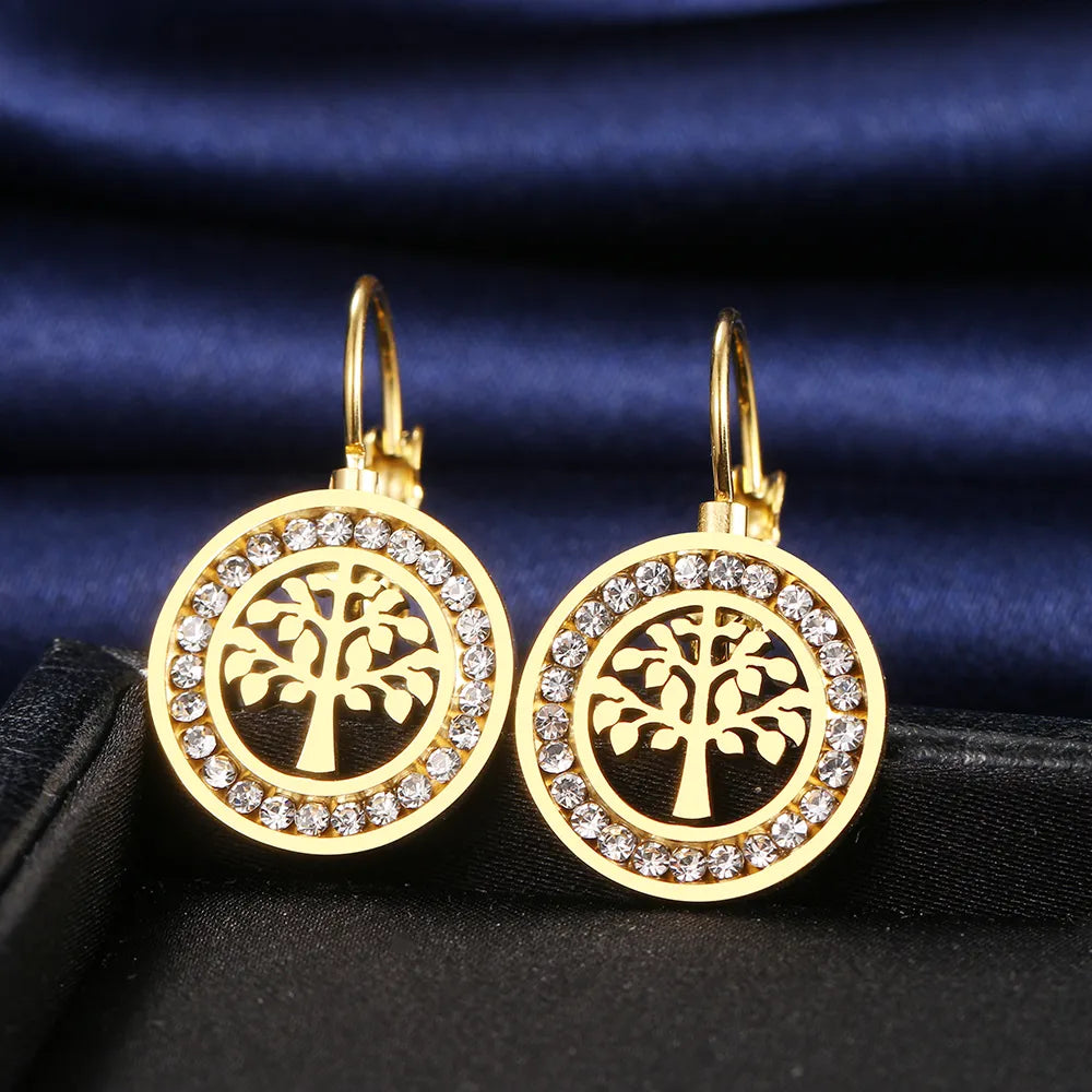The Tree of Life Earrings / Stainless Steel - Nina Kane Jewellery