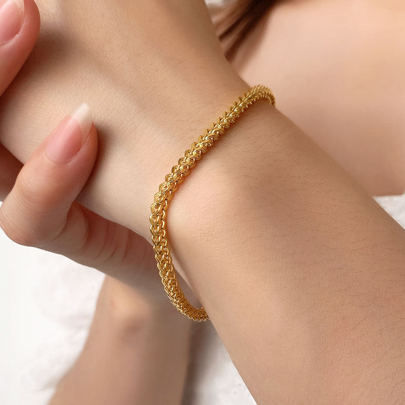 Delicate Cuban Link Bracelet / Stainless Steel