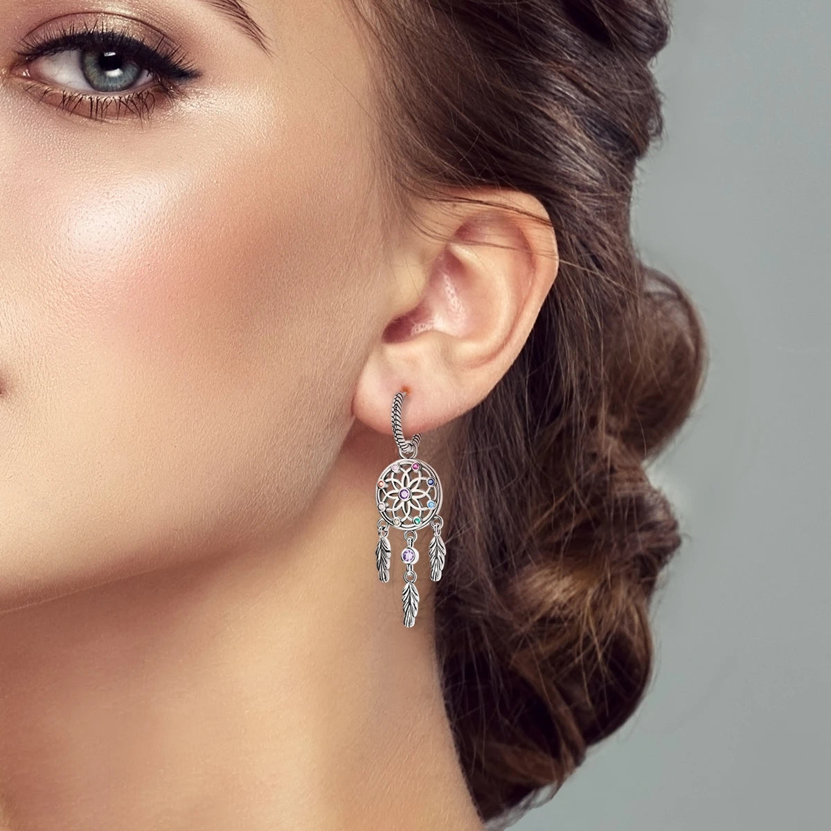 The Dreamcatcher Earrings / 925 Sterling Silver - Nina Kane Jewellery