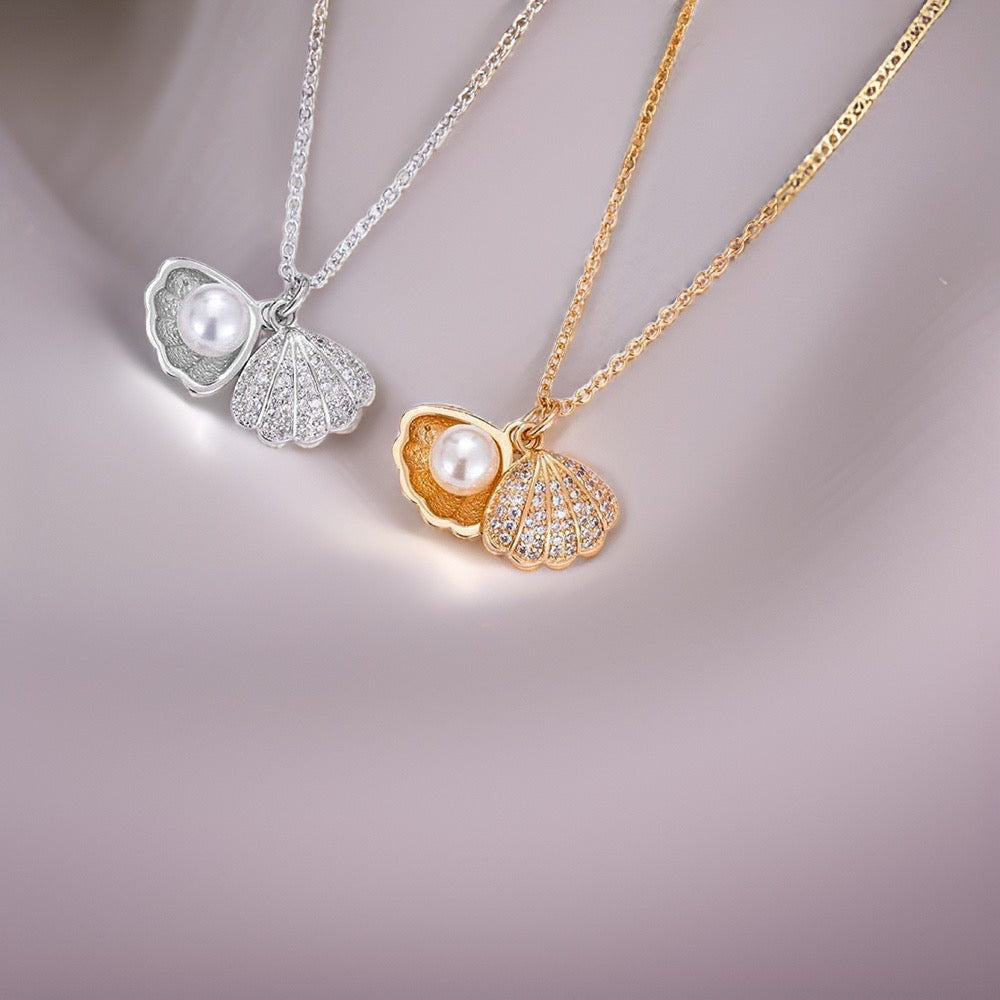 Luna Freshwater Pearl Necklaces / 925 Sterling Silver - Nina Kane Jewellery