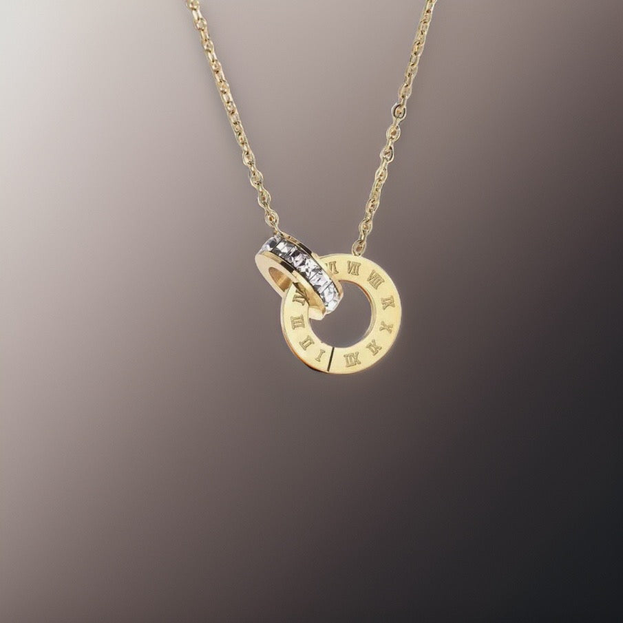 Birkley Roman Necklaces / Titanium Steel - Nina Kane Jewellery